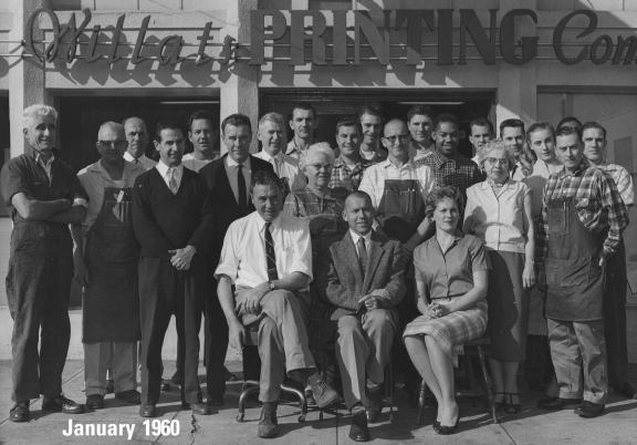 Willats Printing Company 950 Folsom Street San Francsico January 1960
